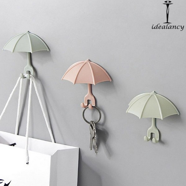 3Pcs Cute Umbrella Wall Hanger
