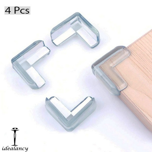 4 Pcs  Silicone Table Corner Edge Protector Covers