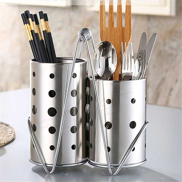Knife & Cutlery Cylinder Stainless Steel Kitchen ware