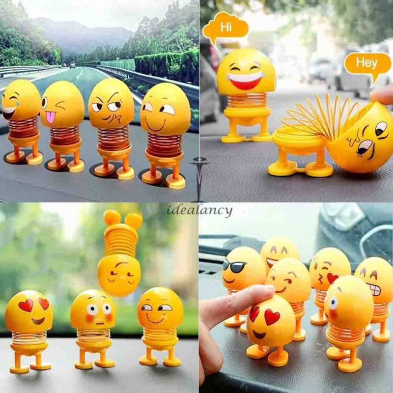 6 Pcs Cute Smiling Face Spring Doll | Idealancy