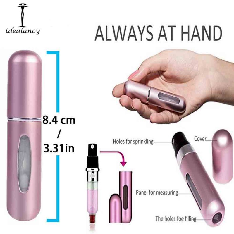 Refillable Mini Perfume Spray Bottle 2 Pcs