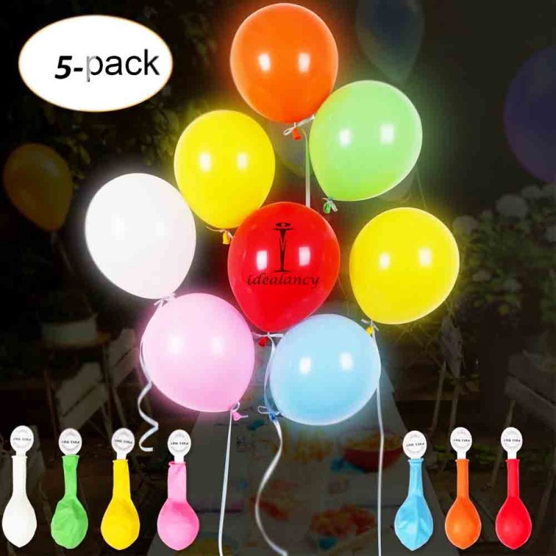 Party Led  Lights Balloons Pack Of 5