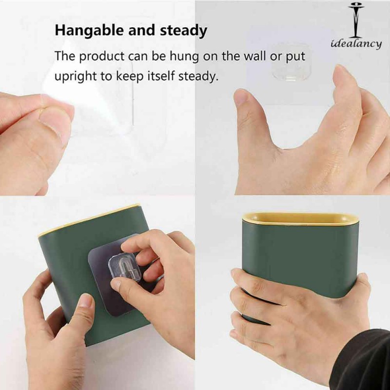 Toilet Cleaning Brush Flexible Silicone Wall Mounted