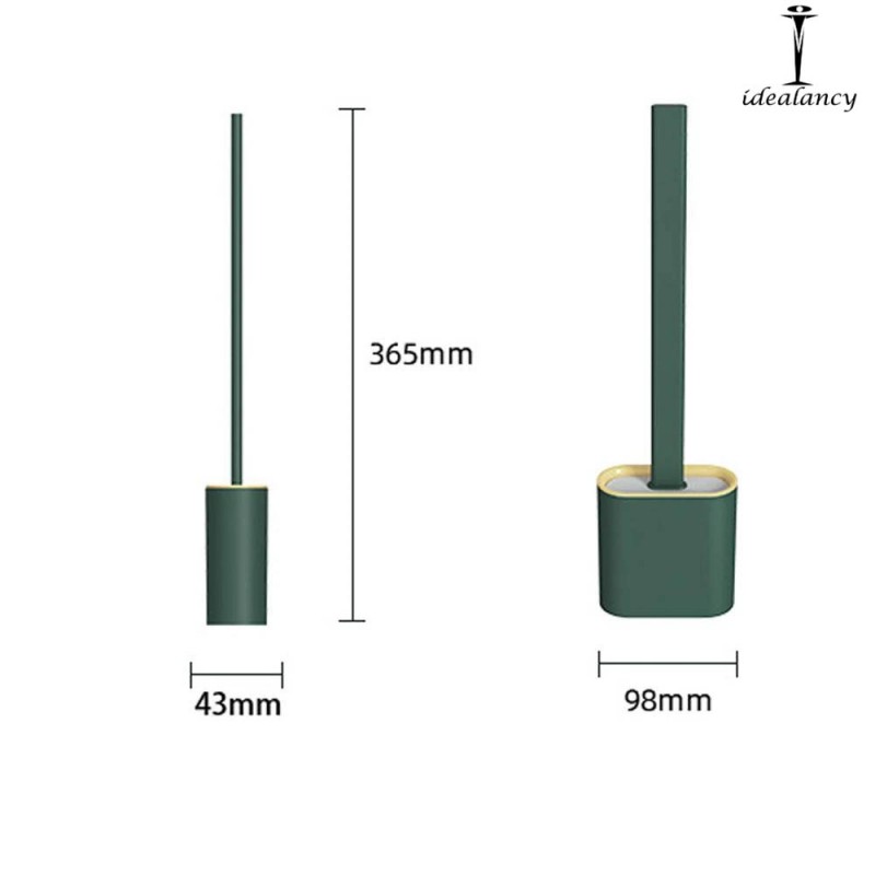 Toilet Cleaning Brush Flexible Silicone Wall Mounted