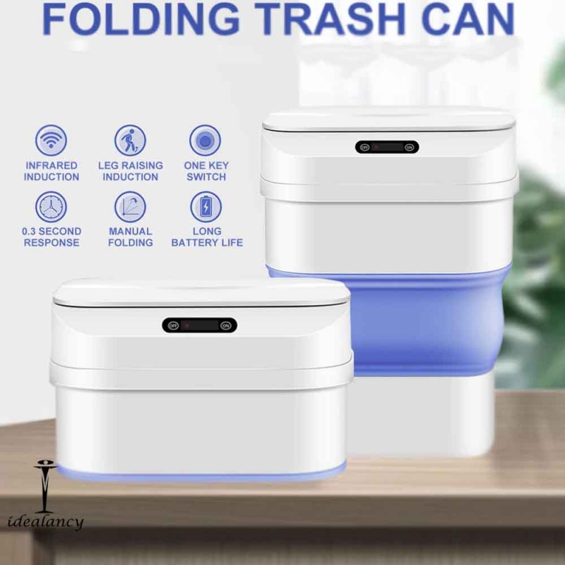 Smart Sensor Folding Trash Can Dustbin