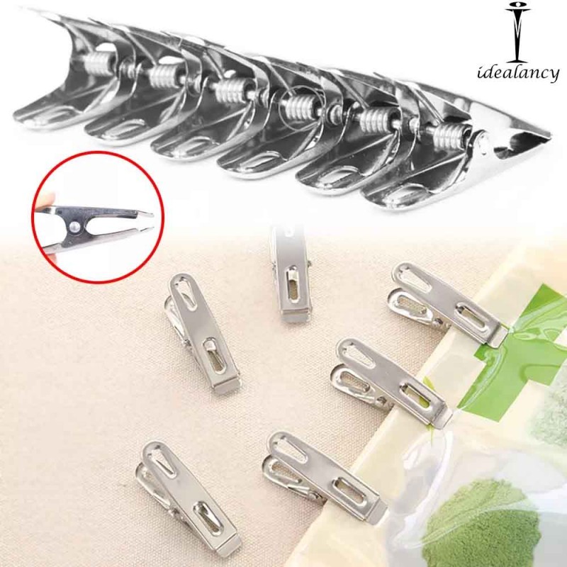 12Pcs Clothes Pegs Stainless Steel