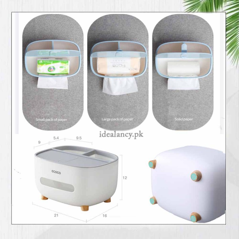 Creative Tissue Box & Remote Organizer