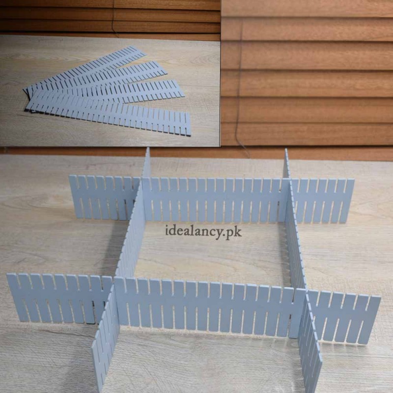 Drawer Divider 4 Strips Adjustable Drawer Organizer