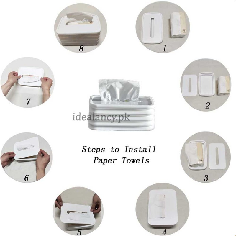 Silicone Folding Tissue Box