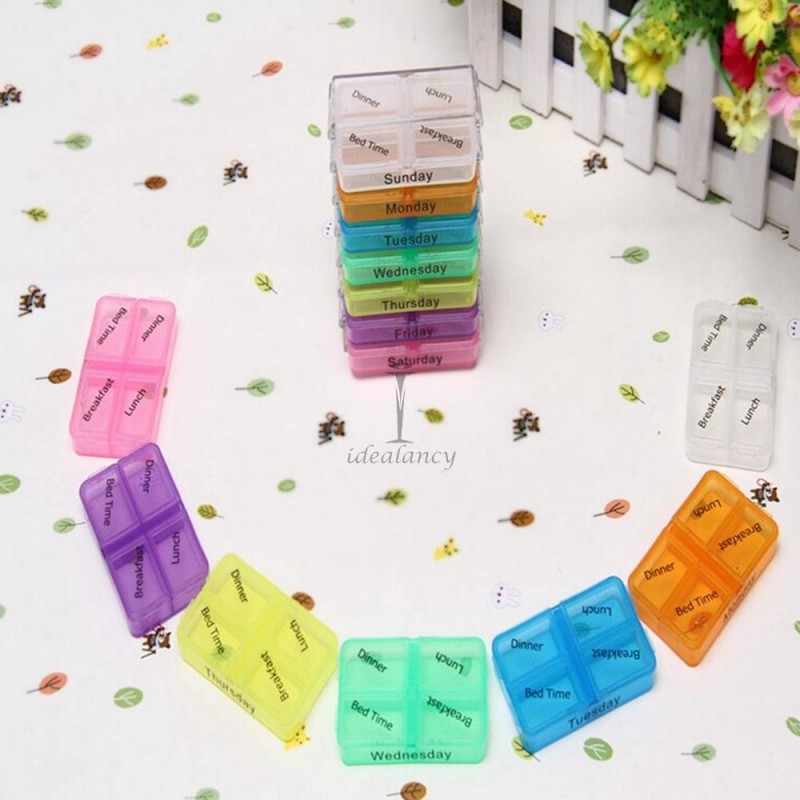 Weekly Pill Organizer Box