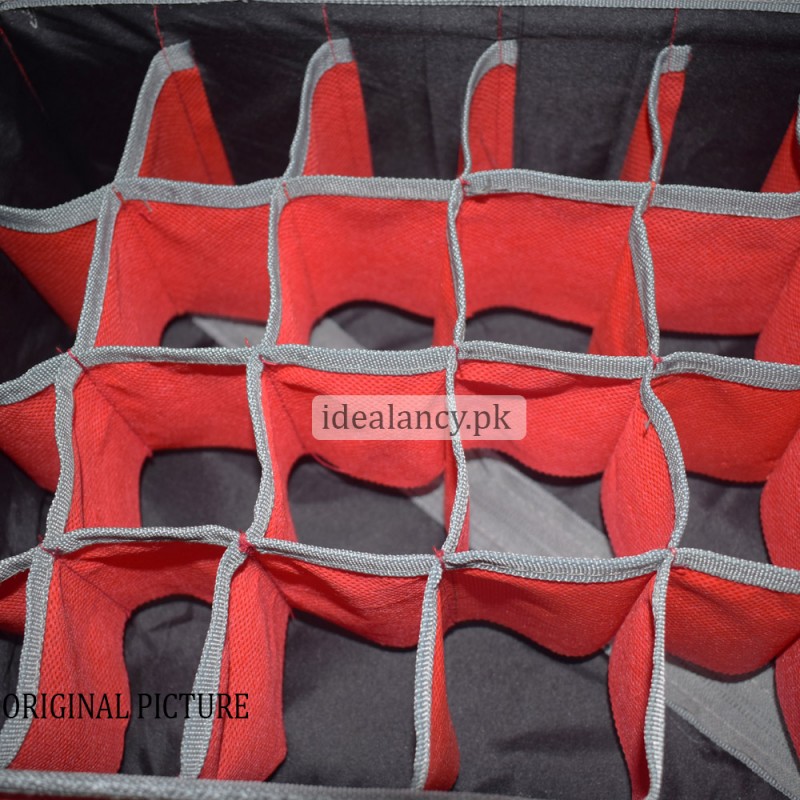 24 Pocket Socks Organizer Box With Lid