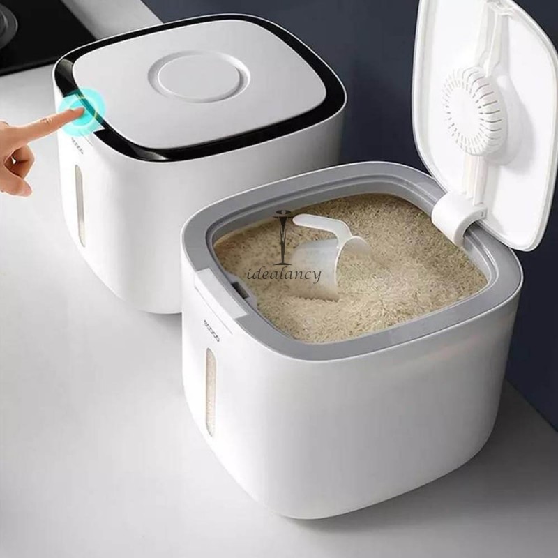 Rice Storage Container 10kG-Sqaure | Idealancy