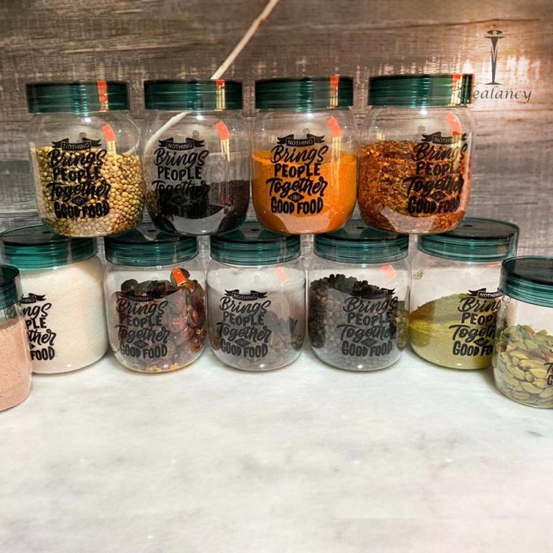 Set Of 12 Spice Jars