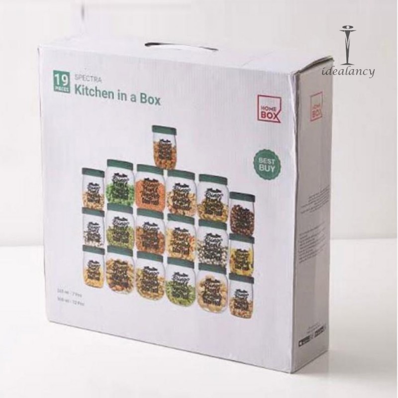 Set Of 12 Spice Jars