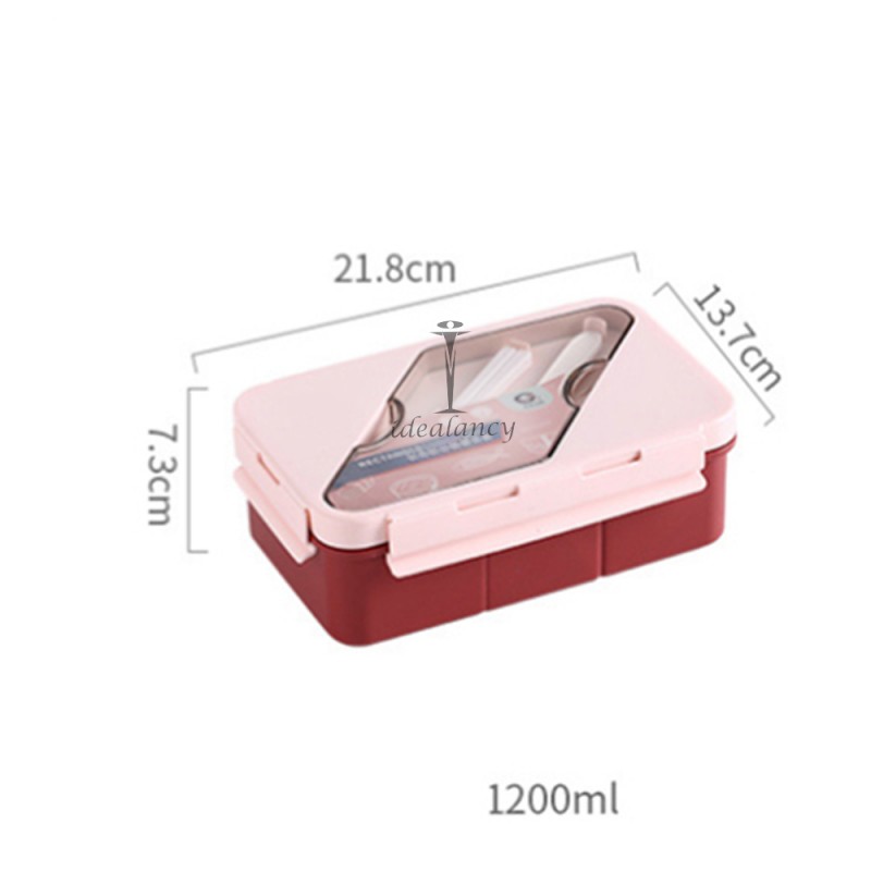 Lunch Box 2 Compartment With Spoon