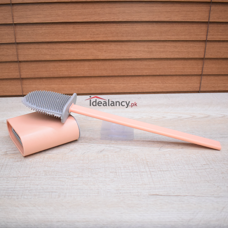 Toilet Cleaning Brush Flexible Silicone Wall Mounted