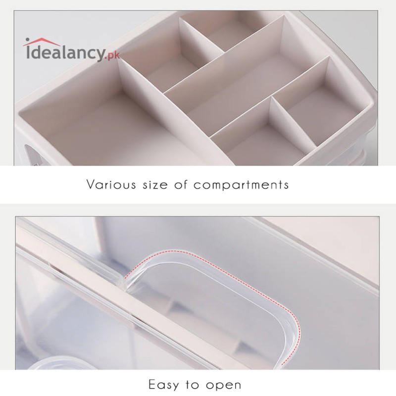 3 Tier Cosmetic Jewelry Organizer Box