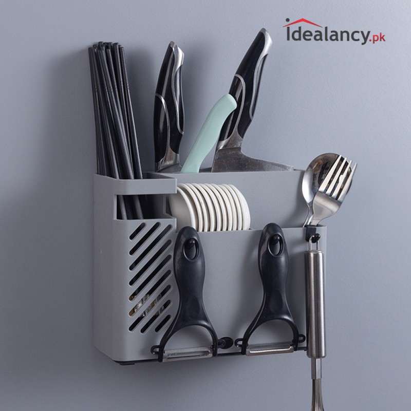 Cutter Drain Storage Rack Wall Mounted | Idealancy