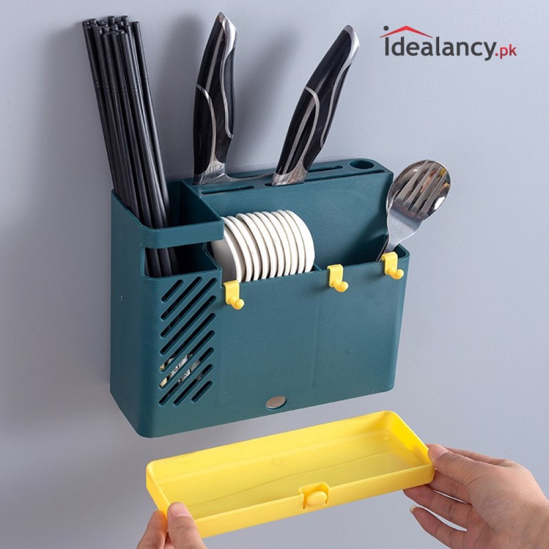 Cutter Drain Storage Rack Wall Mounted | Idealancy