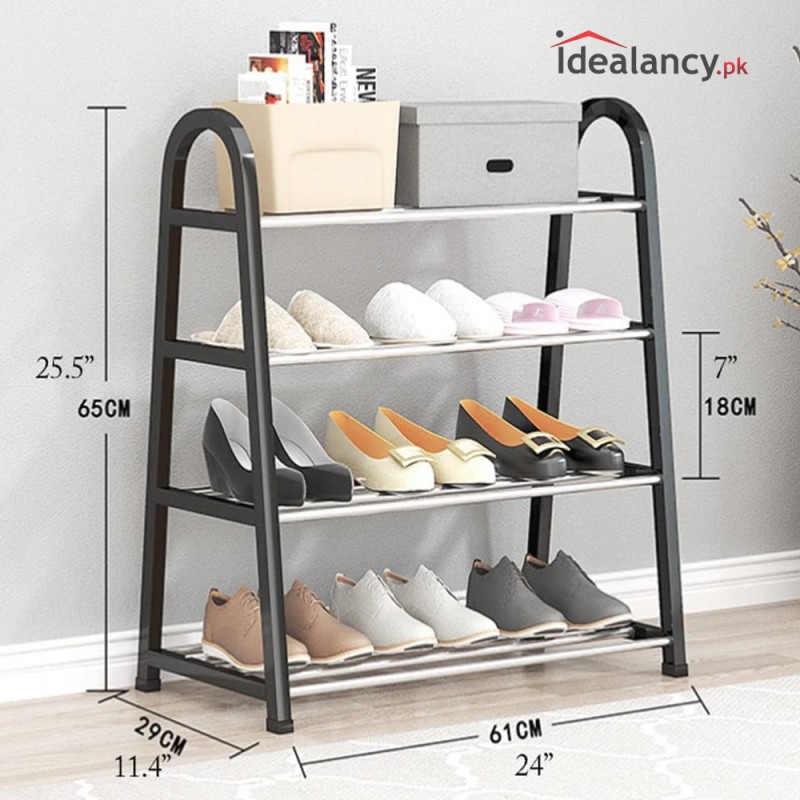 4 Layer Shoe Rack Organizer Stand