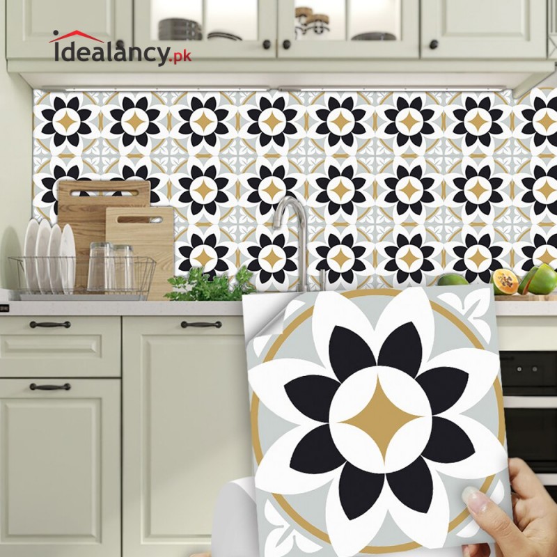Buy tile sticker home decor pack of 12pcs at best price in Pakistan |  Idealancy