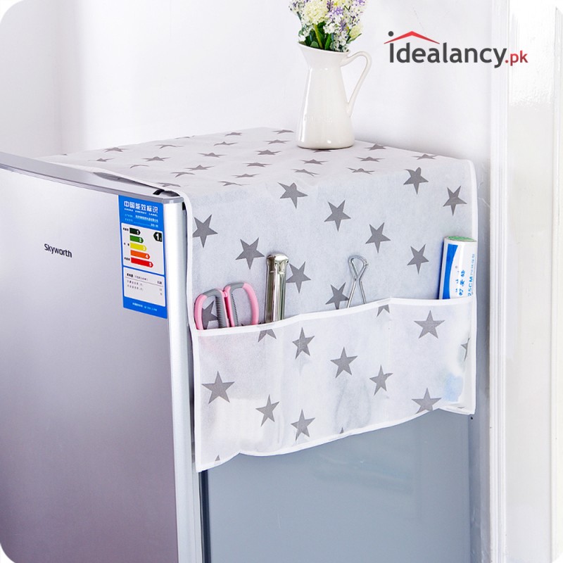 Fridge Cover with Pockets