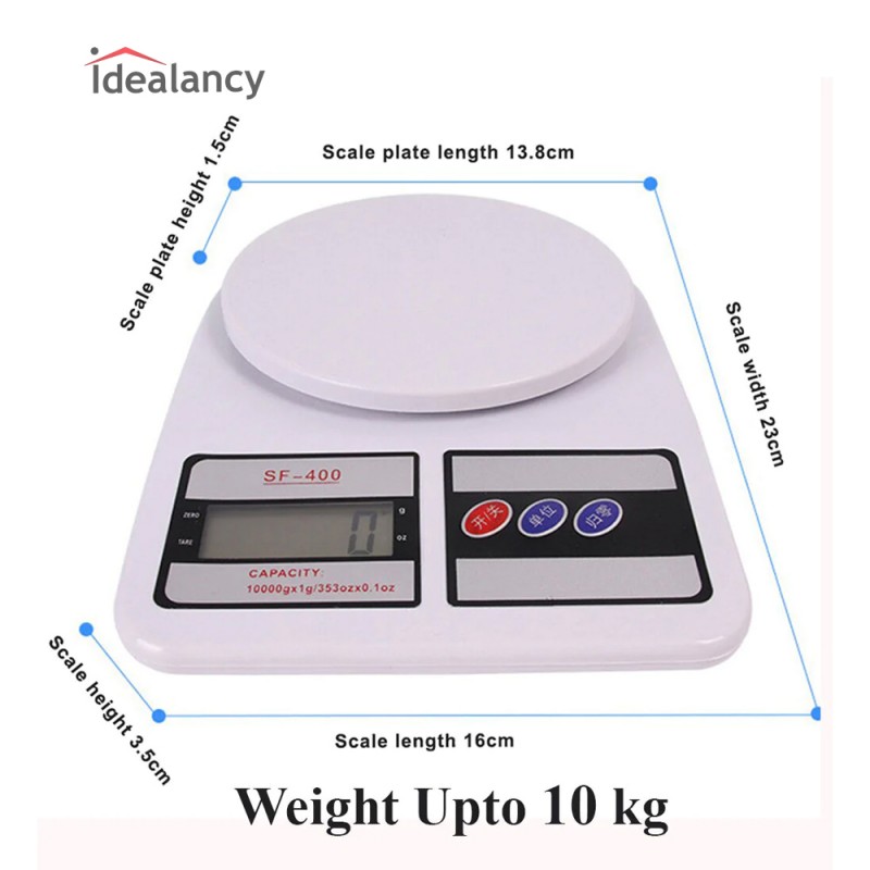 Buy kitchen weight scale digital upto 10 kg weight at best price in