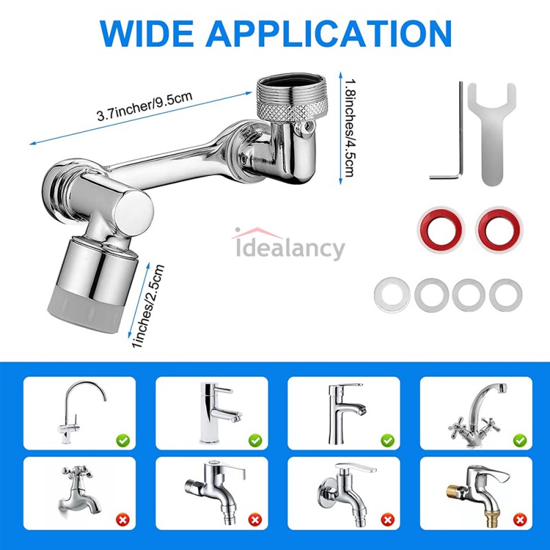 Buy universal splash filter faucet rotating at best price in Pakistan Idealancy