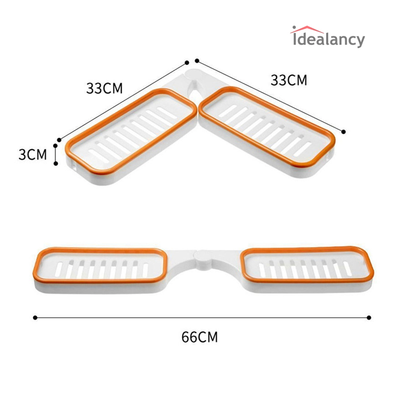 Foldable Corner Shelf Dual-Purpose