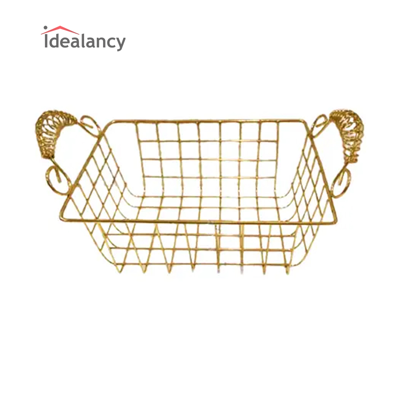 Iron Storage Basket Gold