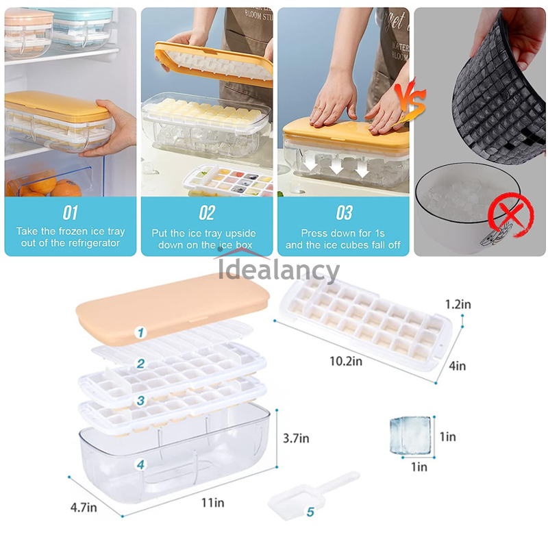 Silicone Press Type Ice Maker Box