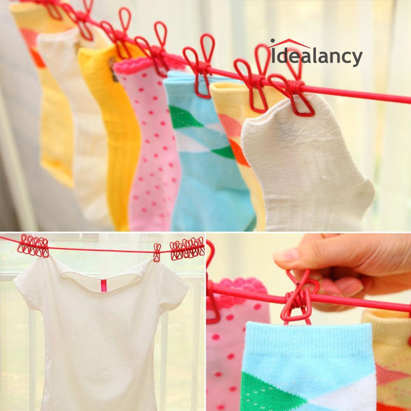 Cloth Line Hanging Rope With Clip