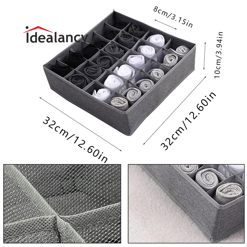 Socks Storage Organizer Box 24 Pocket