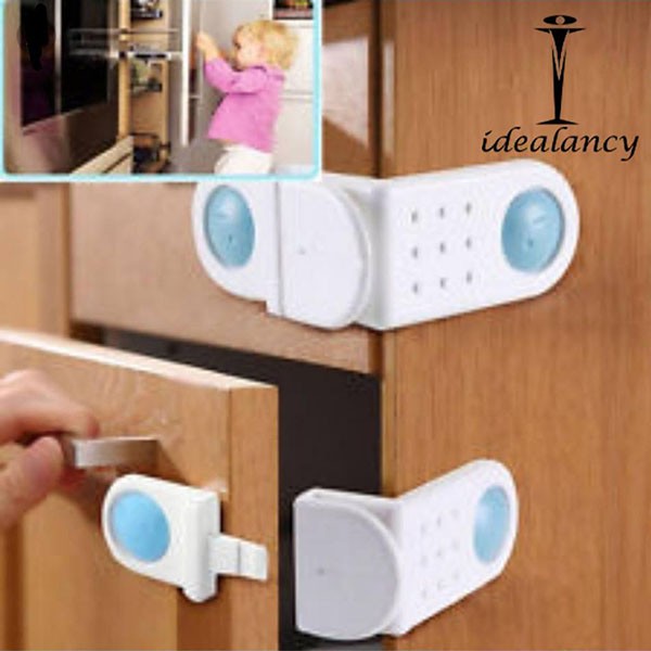 Child Safety Door L Shaped Lock Pack of 2