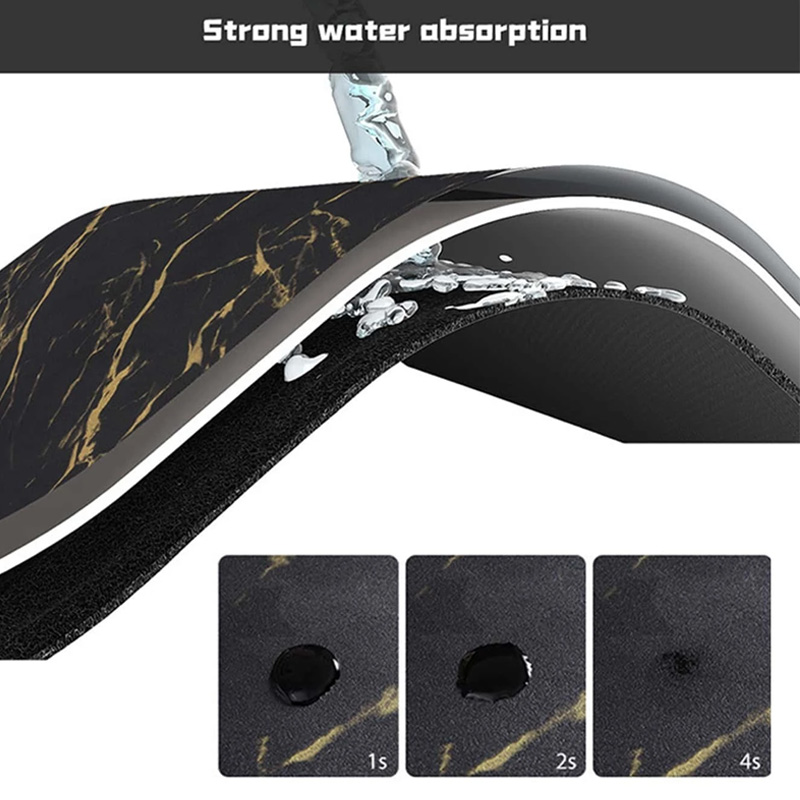 Anti-Slip Dish Drying/Dining Table Mat-Water Absorbent-(Design-G)