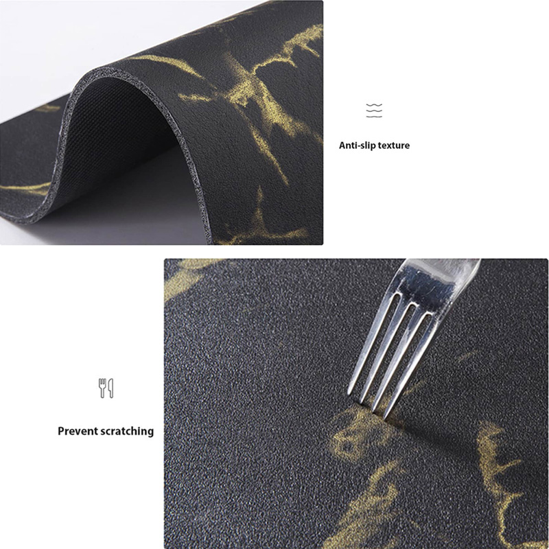 Anti-Slip Dish Drying/Dining Table Mat-Water Absorbent-(Design-G)