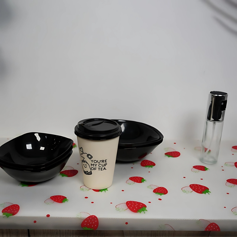 Anti-Slip Drawer Strawberry PVC Sheet Roll