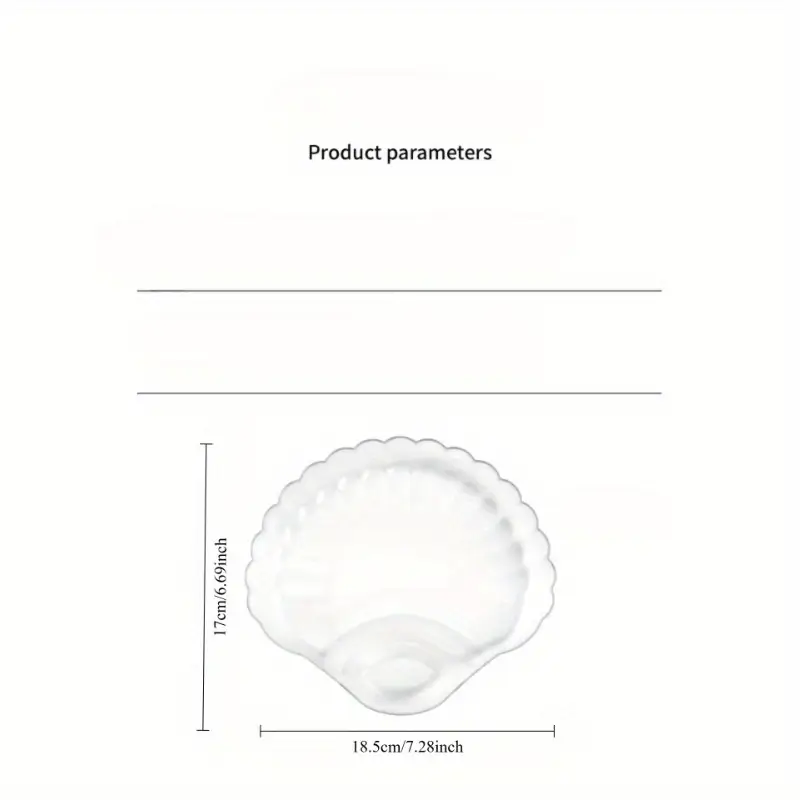 Shell Plastic Sauce Plate