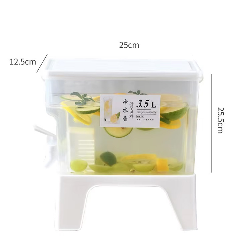 Cold Beverage Dispenser With Stand 3.5L