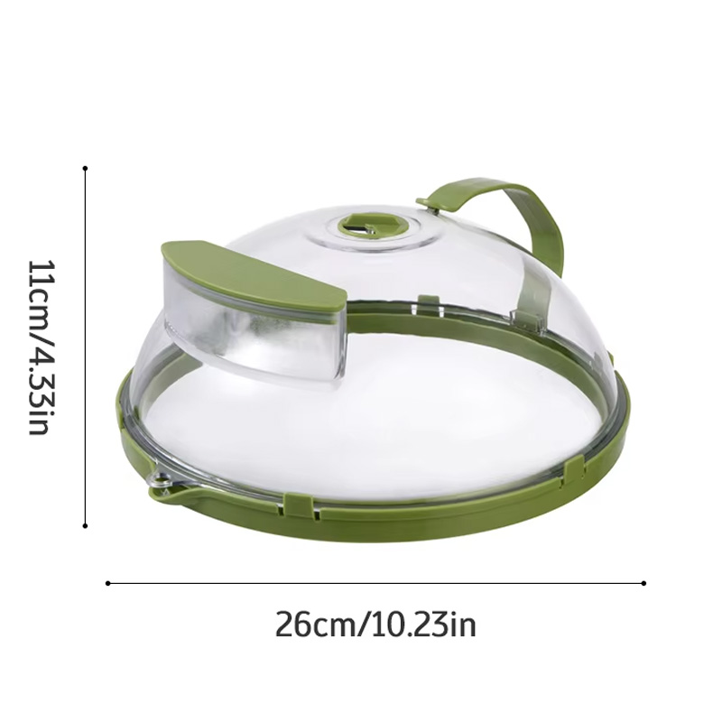 Microwave Splatter Cover With Water Steamer