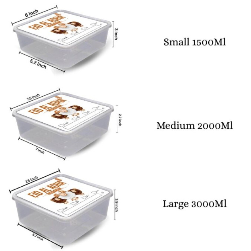 Eid Al Adha Meat Boxes Disposable Pack Of 10