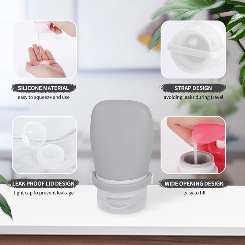 Travel Squeeze Bottle Refillable Silicone