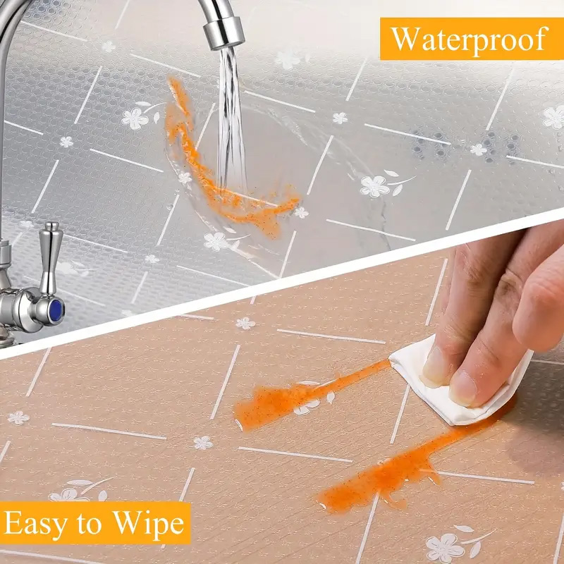 Anti-Slip Fridge & Drawer PVC Sheet Roll Transparent Diagonal Design