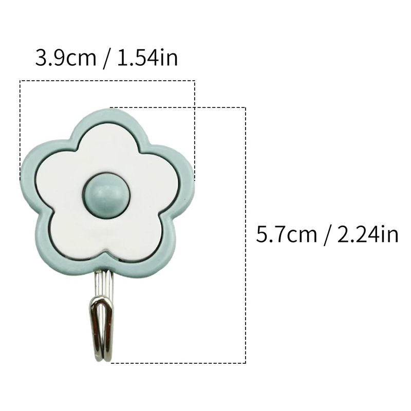 5 Pcs Flowers Key Holder