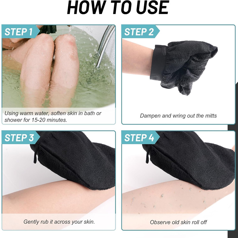 Exfoliating & Dead Skin Remover Mitt Glove