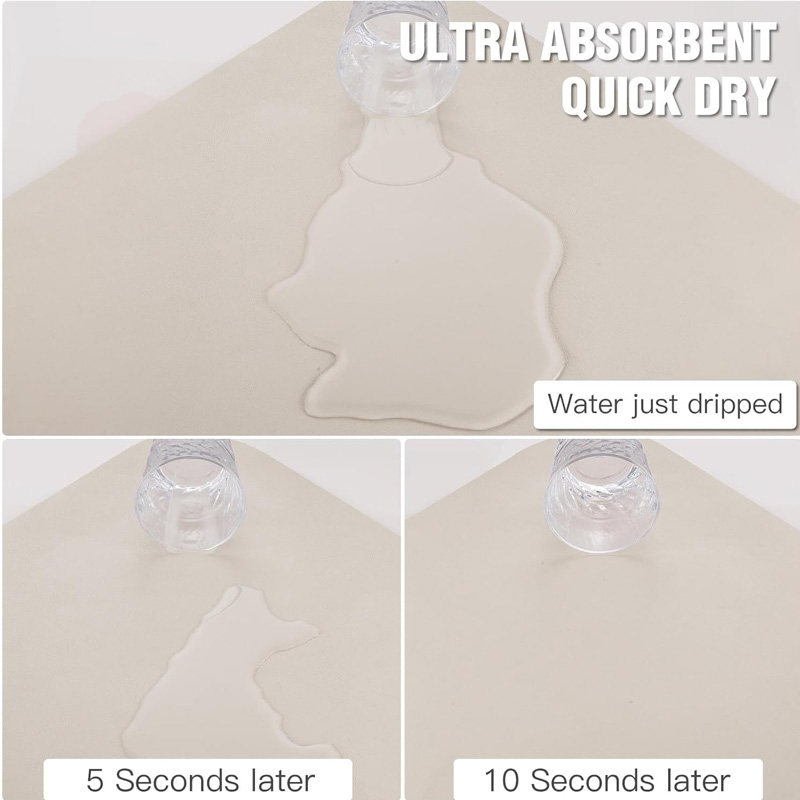 Anti-Slip Dish Drying/Dining Table Mats-Water Absorbent