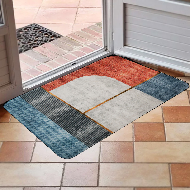Foam Bath Mat Absorbent Non-Slip European Pattern Design