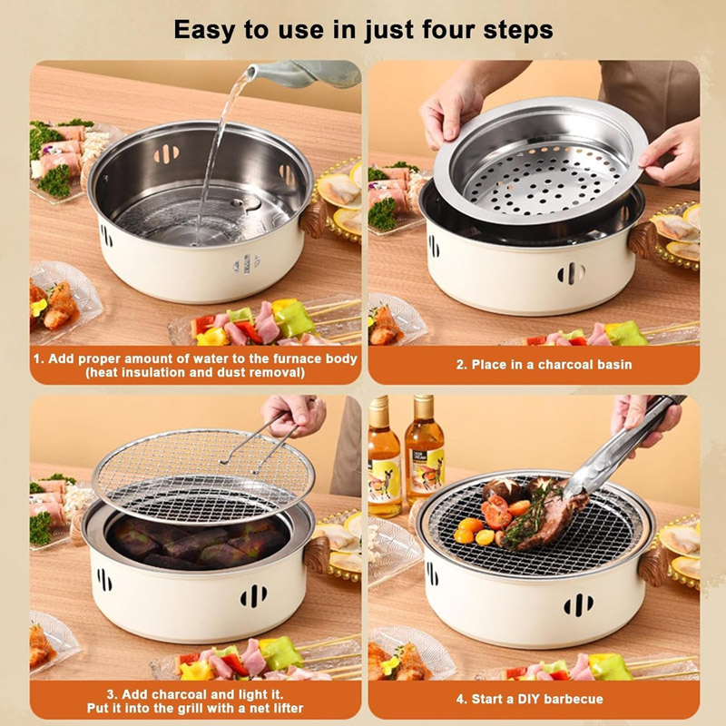 Portable BBQ Stove With Detachable Grill