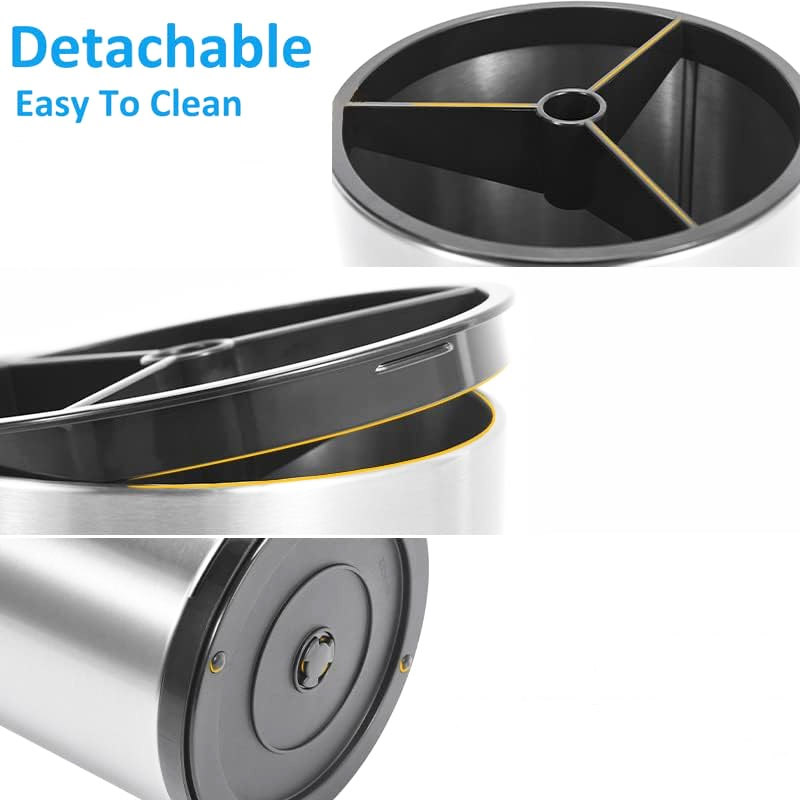 Rotating Kitchen Utensil Holder Stainless Steel