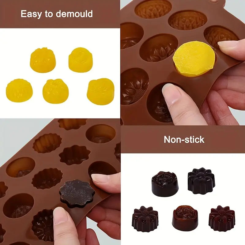 Silicone Mini Chocolate Molds For Baking